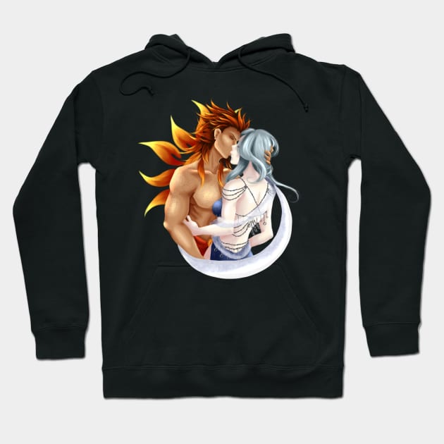 Sun and Moon Hoodie by Relentlessartist